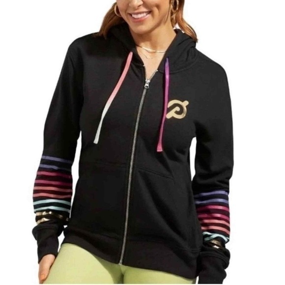Spiritual Gangster Tops - Spiritual Gangster x Peloton Zip Up Hooded Jacket size S